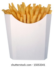 French Fries In A White Box