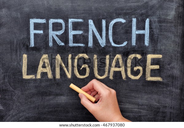 French Language Hand Drawing French Language Stock Photo (Edit Now