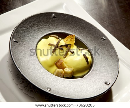 french luxury cook, eggs with trufles Zdjęcia stock © 
