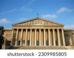 The French national Assembly-Bourbon palace the lower house of the parliament , Paris, France.