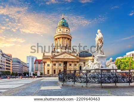 The French (Reformed) Church and the Schiller Monument, Berlin, Germany