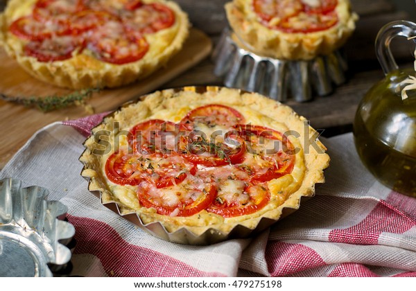 French Savoury Pie Quiche Cottage Cheese Stock Photo Edit Now