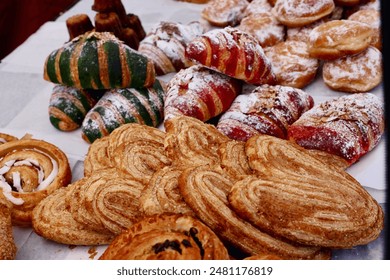 French style baked goods at the farmers market - Powered by Shutterstock