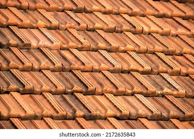 
French Tile Roof. Building Backgrounds