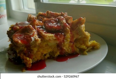 French Toast Breakfast Casserole With Syrup