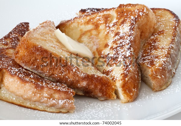 french toast with\
butter