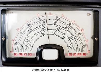 Frequency Indicator Of An Old Radio