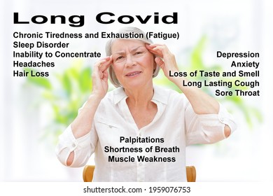Frequent "long covid" syndrome symptoms: disorders of the respiratory system, the heart and mental dysfunctions, like fatigue.