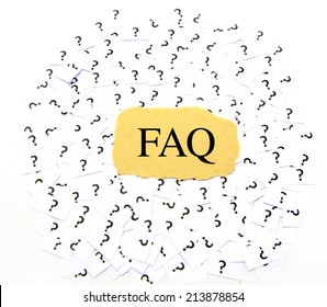 Frequently asked question ( FAQ ) concept for website service