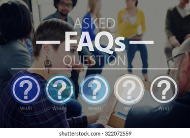 Frequently Asked Questions Asking Reply Response Concept