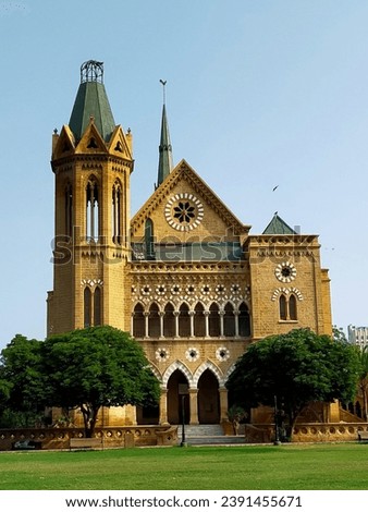 
Frere Hall is a historic building located in Karachi, Pakistan. It was built in the 1860s and named after Sir Henry Bartle Edward Frere, who was a Commissioner of Sindh during that time.