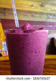 Fresh Acai Berry Smoothie Made In Hawaii. 
