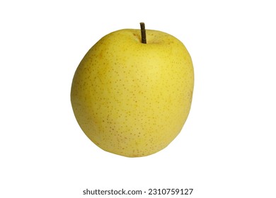 Fresh Asian pear isolated on white background with clipping path - Shutterstock ID 2310759127