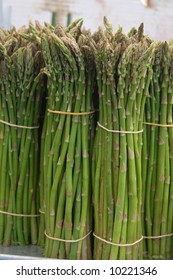 Fresh Asparagus At A Street Market; Loma Linda, California