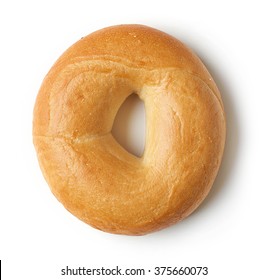 Fresh Bagel Isolated On White Background