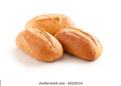 fresh baguette on white background - Powered by Shutterstock