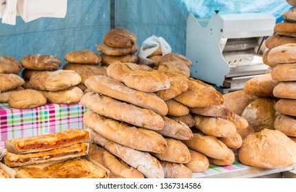 Fresh baked bread - Farmer's Market, Potes, Spain - Powered by Shutterstock