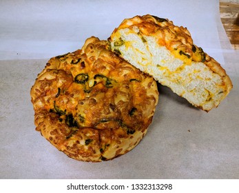 Fresh Baked Jalapeno Cheddar Bread.