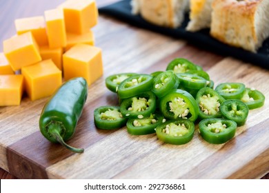 A Fresh Baked Loaf Of Jalapeno Cheddar Bread