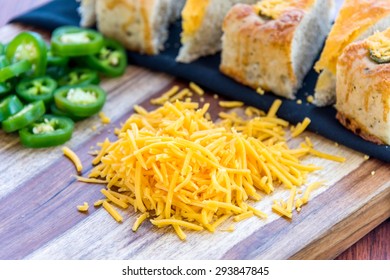 A Fresh Baked Loaf Of Jalapeno Cheddar Bread