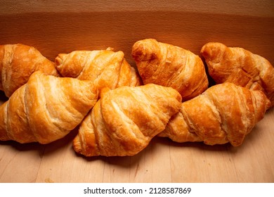 A Fresh Baked Pastry Rolls Butter Crescent Shape Bakery Roll Breakfast Snack Food Display