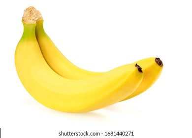 fresh banana isolated on white background. Healthy food