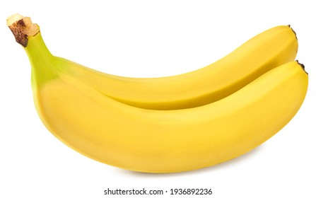 fresh banana isolated on white background. exotic. tropical. clipping path