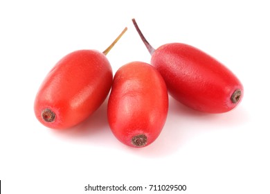 Fresh Barberry Isolated On A White Background