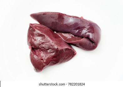 Fresh Beef Liver Close-up