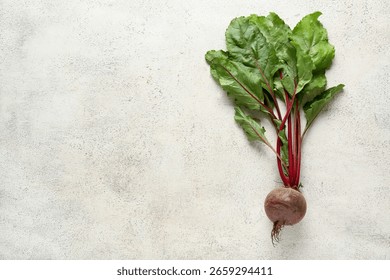 Fresh beetroot on light background