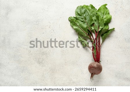 Fresh beetroot on light background