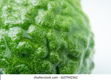 Fresh Bergamot Skin With Macro Close-up Shot