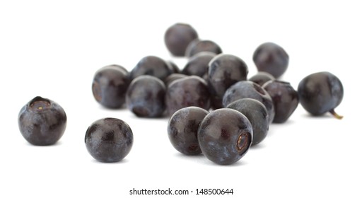 Fresh Blueberries Isolated On White Background