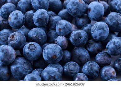 Fresh Blueberry Bounty. Close-up of ripe juicy blueberries filling the frame with vibrant color. - Powered by Shutterstock