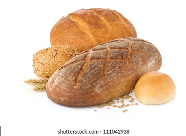 Fresh Bread Isolated On White Background