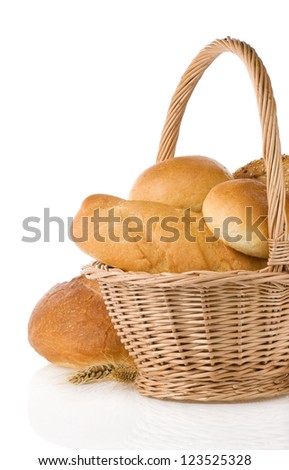Similar – Image, Stock Photo Baked eggs in baguette bread. Breakfast with eggs and loaf
