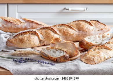 fresh bread on the table