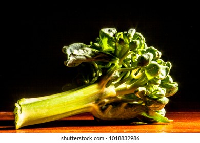 Fresh broccoli cabbage closeup