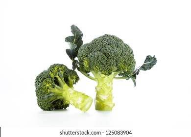 Fresh Broccoli Cabbage isolated on white background