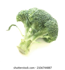 Fresh Brocolli Isolated On White Backkground 