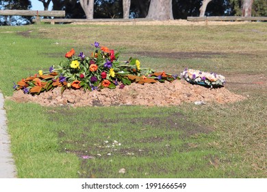 Fresh Burial Plot In A Grave Yard