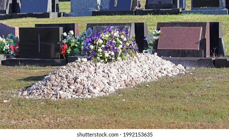 Fresh Burial Plot In A Grave Yard