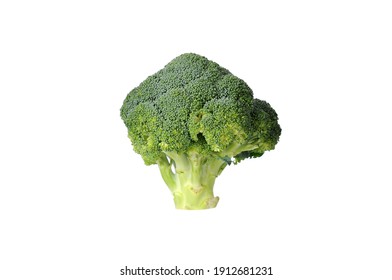 A fresh cauliflower on a white background - Shutterstock ID 1912681231