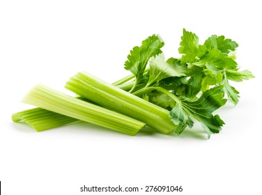 Fresh celery isolated on white background - Shutterstock ID 276091046