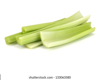 Fresh Celery On A White Background