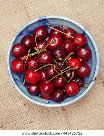 Similar – Delicious cherries Food