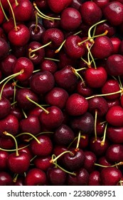 Fresh cherries with water droplets. Close up. Macro shot. - Shutterstock ID 2238098951