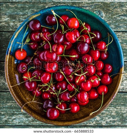 Similar – Delicious cherries Food