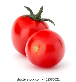 Fresh Cherry Tomato Isolated On White Background Cutout