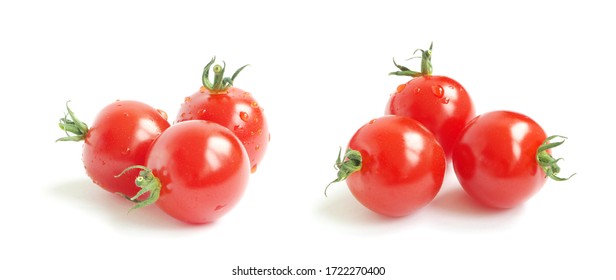 Fresh Cherry Tomato On White Background